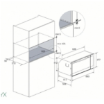 ⁦فرن كهربائي بلت ان ماجيك لاين ستيل - 90 سم - إيطالي⁩ - الصورة ⁦2⁩