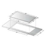 ⁦مسطح بلت ان كهرباء سيراميك ماجيك لاين 90 سم لمس - إيطالي⁩ - الصورة ⁦2⁩