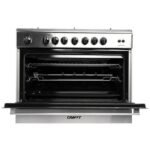 ⁦فرن غاز كرافت 5 شعلة 60*90 إشعال ذاتي-ستيل⁩ - الصورة ⁦2⁩