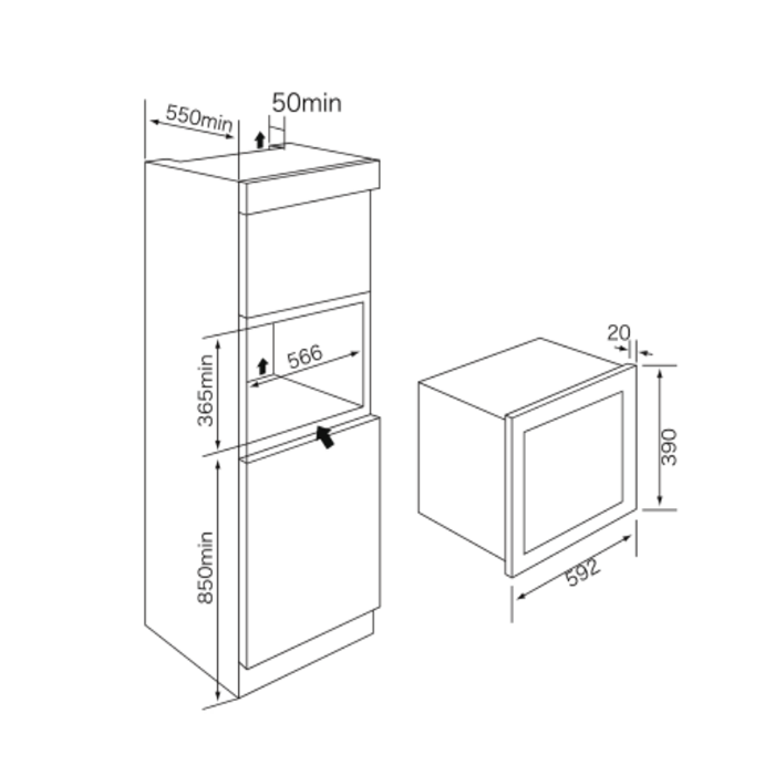 2-2-1.png ميكرويف بلت ان ماستر جاز 10 برامج - 34 لتر - أسود - الصورة 2