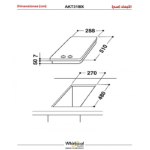 ⁦موقد كهربائي ويرلبول بلت ان 30 سم 2 شعلة - ستيل⁩ - الصورة ⁦6⁩