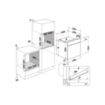 ⁦فرن غاز اريستون 60 لتر بلت ان 60*60سم - ستيل⁩ - الصورة ⁦2⁩