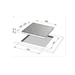 مسطح كهرباء ماستر جاز بلت ان - 4 عيون سيراميك - 60 سم - الصورة 4