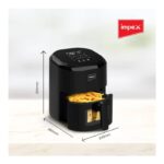 ⁦قلاية هوائية impex ديجيتال 4.5 لتر - 1200 وات - أسود AF 4307⁩ - الصورة ⁦3⁩