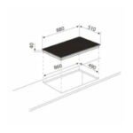 موقد سراميك بلت ان جليم 90 سم 5 عيون - أسود GTH96SIX