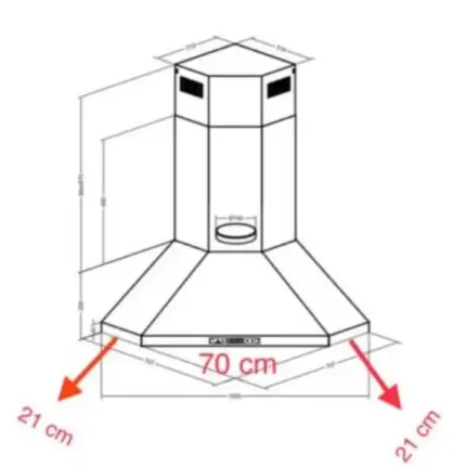 شفاط مطبخ زاوية