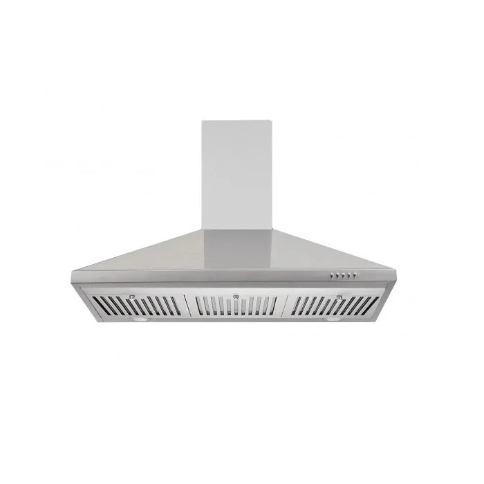 شفاط هرمي هيونداي 90 سم 3 سرعات - ستيل- HY-04 شفاط هرمي هيونداي