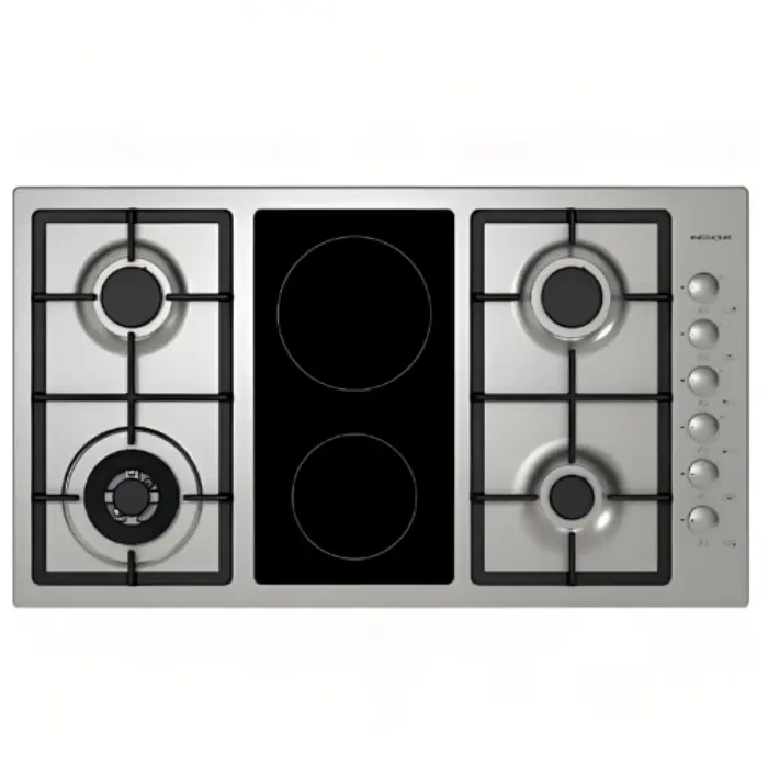 مسطح غاز وكهرباء بلت ان ماستر جاز 90 سم - 6 شعلات - ايطالي H92GVCX مسطح غاز وكهرباء