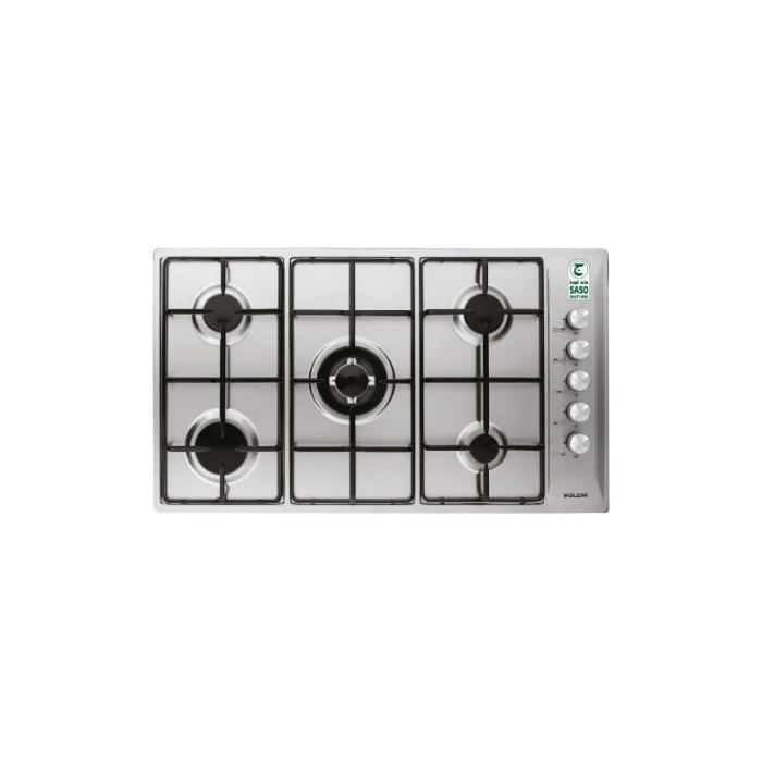 موقد بلت ان جليم 86سم 5 عيون غاز تحكم جانبي - إيطالي P9LV5I موقد بلت ان