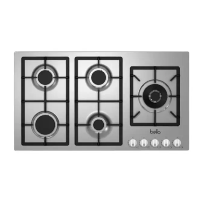 مسطح غاز بيلا بلت ان 90 سم - 5 عيون - ستيل B91GX50H مسطح غاز