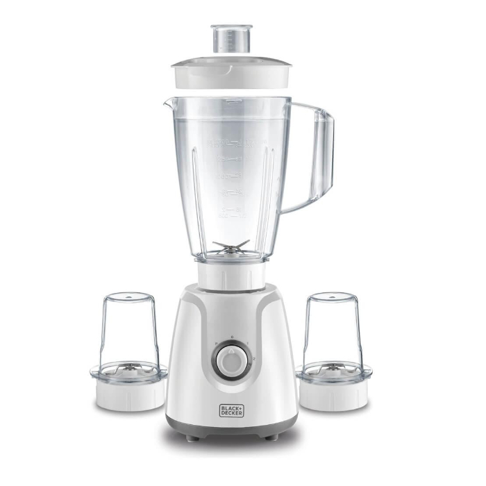 خلاط بلاستيك بلاك أند ديكر 400 وات 1.5 لتر - أبيض BX4000-B5 خلاط بلاستيك