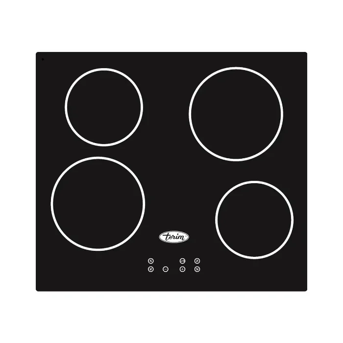 سطح سيراميك كهربائي تيرم 58 سم أسود - برتغالي TRMVCMP610ET سطح سيراميك كهربائي