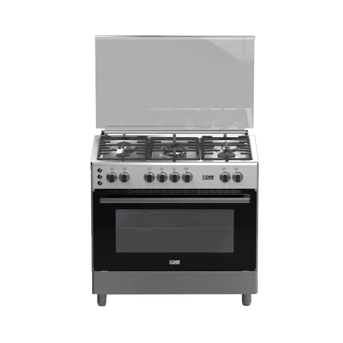 فرن غاز تركي 5 عيون اكسبير 60*90 سم - ستيل XP970GGCI فرن غاز تركي 5 عيون