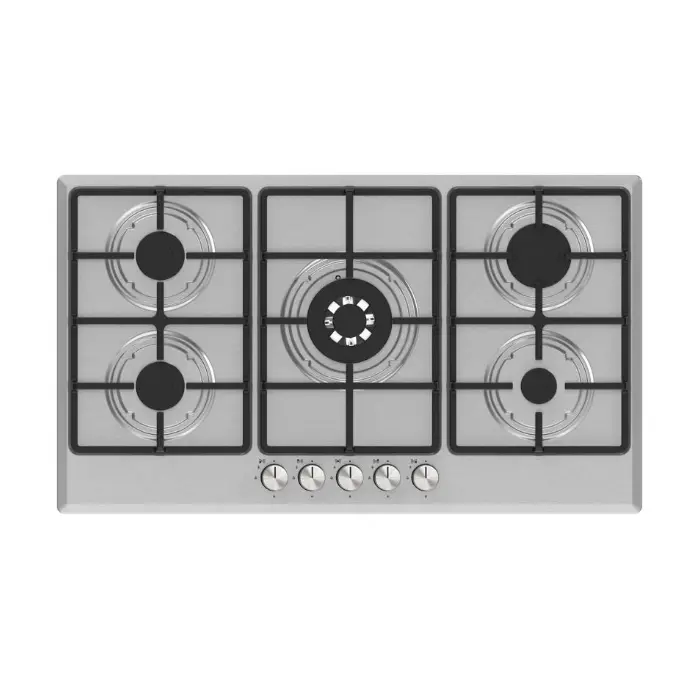 سطح غاز كوميتل 5 عيون 90 سم تركي – ستيل M9-50BTF سطح غاز