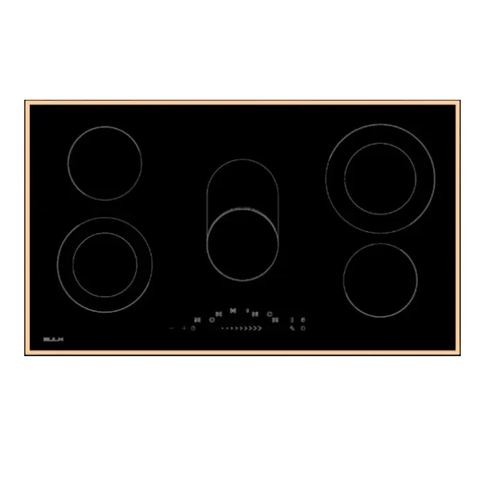 بوتاجاز مسطح بالكهرباء بولم بلت ان 90 سم - 5 عين - أسود EVC905T-FF بوتاجاز مسطح بالكهرباء