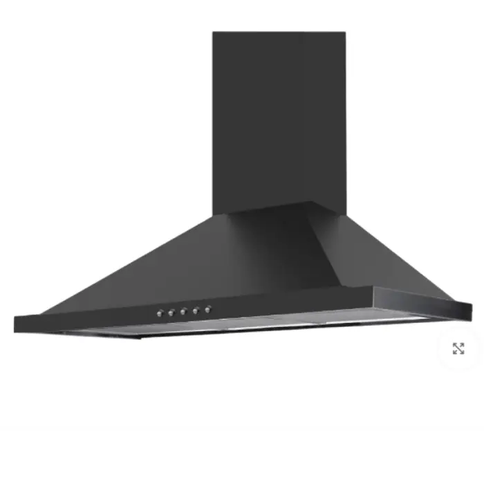 شفاط مطبخ مدخنة بولم هرمي 90 سم – أسود PLATINUMNERO90 شفاط مطبخ مدخنة