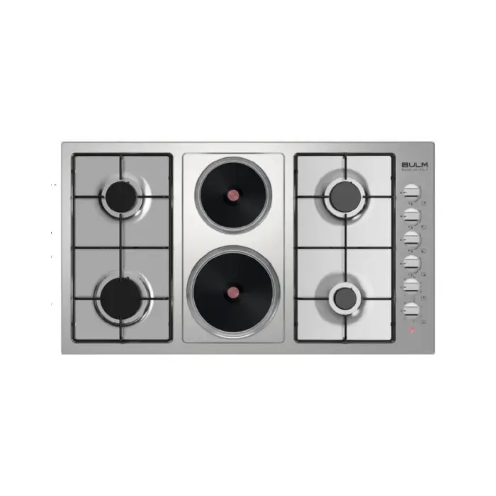 مسطح بلت ان بولم غاز و كهرباء 90 سم 6 شعلات – ستيل B90-420X مسطح بلت ان