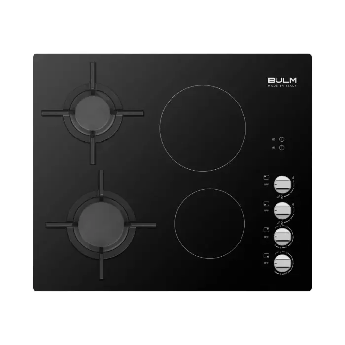 مسطح بلت ان بولم غاز وكهرباء  60 سم 4 شعلة – أسود B60-400GE مسطح بلت ان