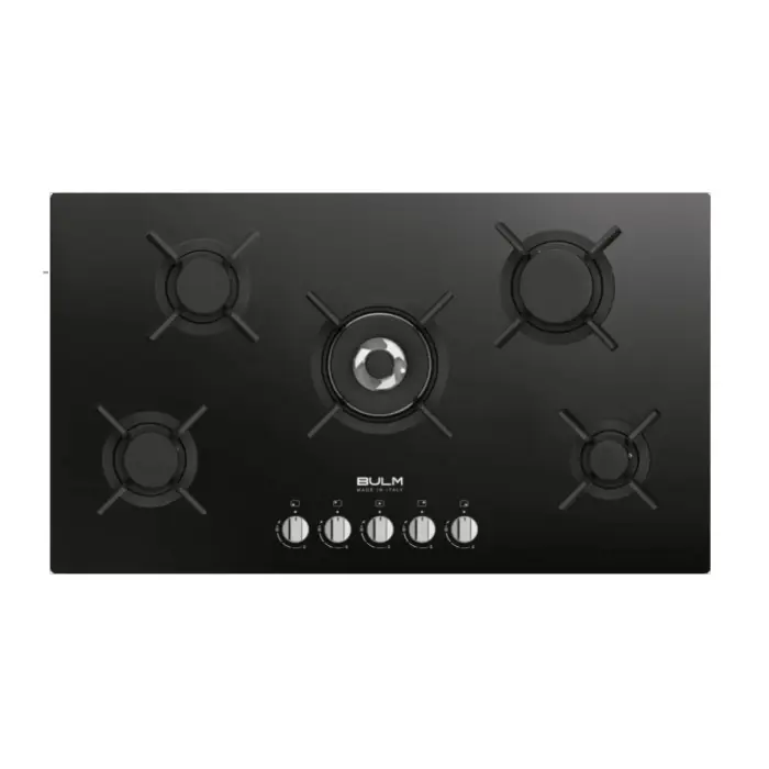 مسطح غاز بلت ان بولم 90 سم 5 عيون – أسود B95G-MATIK مسطح غاز بلت ان