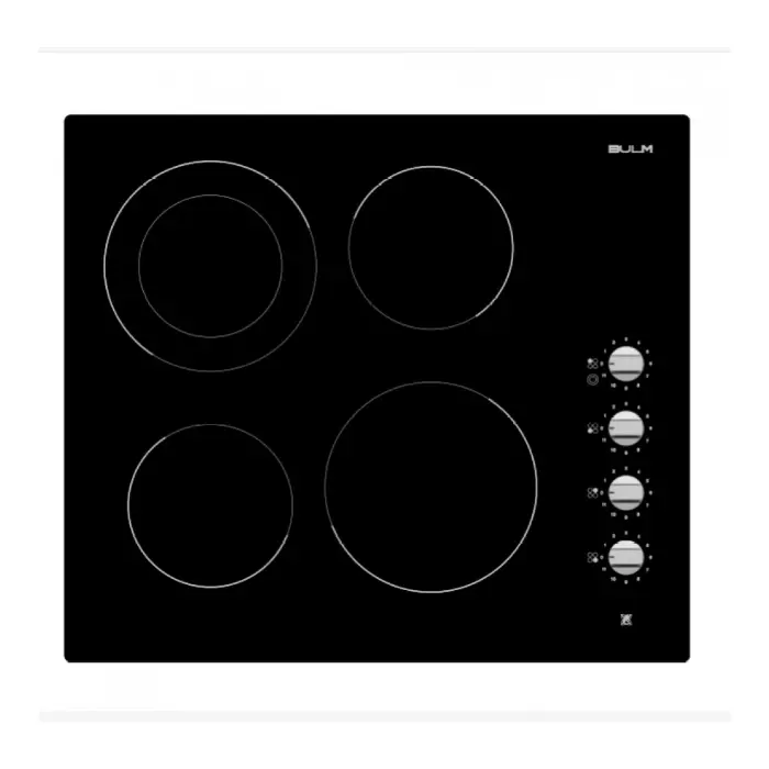 مسطح كهرباء بلت ان بولم سيراميك 60 سم 4 عيون  – أسود EVC614SK مسطح كهرباء بلت ان