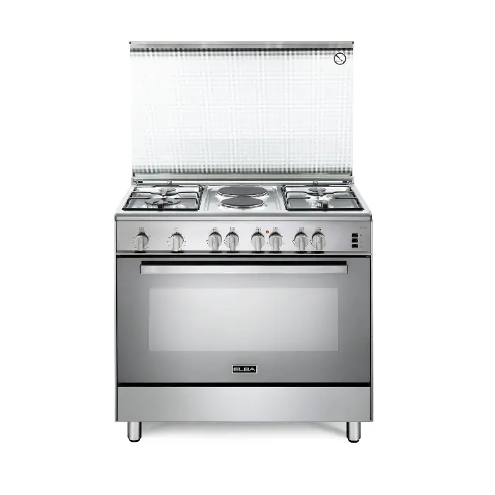 موقد غاز وكهرباء البا + شفاط المطبخ البا + غلاية كهربائية البا + اله تحضير القهوة البا + محمصة خبز البا - package 8 موقد غاز وكهرباء